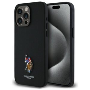 US Polo USHCP15XPEMK Apple iPhone 15 Pro Max 6,7" juodos spalvos Embroidered spalvos DH Color