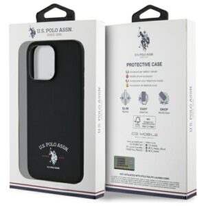 US Polo USHCP15XPARK Apple iPhone 15 Pro Max 6,7" juodos spalvos Printed DH Logo - Image 8