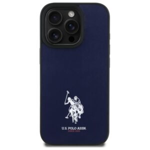 US Polo USHCP15XPGEV Apple iPhone 15 Pro Max 6,7" navy Leather Embroidered spalvos DH Color - Image 3