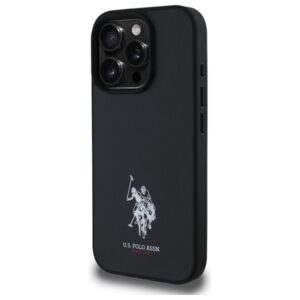 US Polo USHCP15XPGEK Apple iPhone 15 Pro Max 6,7" juodos spalvos Leather Embroidered spalvos DH Color - Image 2