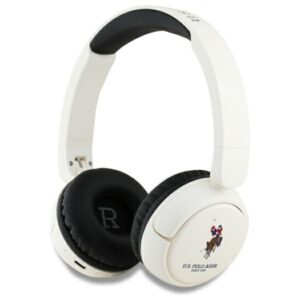US Polo Ausinės Bluetooth USHPV6PUNH baltos spalvos DH Color Logo - Image 1