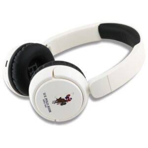 US Polo Ausinės Bluetooth USHPV6PUNH baltos spalvos DH Color Logo - Image 2