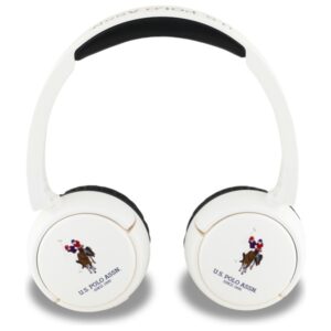 US Polo Ausinės Bluetooth USHPV6PUNH baltos spalvos DH Color Logo - Image 3