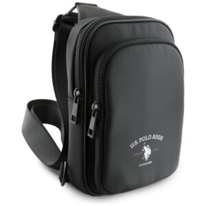 Krepšys telefonui US Polo Petit Pique Crossbody Arch juodos spalvos - Image 2