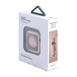 UNIQ Lino Dėklas Apple Watch Series 4/5/6/SE/SE3 44mm. blush rožinės spalvos - Image 6