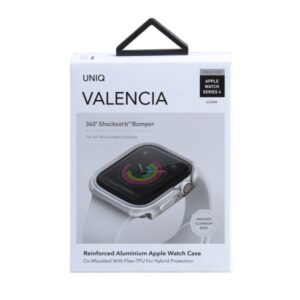 UNIQ Valencia Dėklas Apple Watch Series 4/5/6/SE/SE3 40mm. titanium silver - Image 4