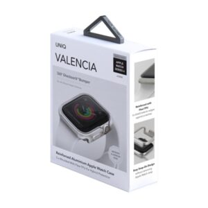 UNIQ Valencia Dėklas Apple Watch Series 4/5/6/SE/SE3 40mm. titanium silver - Image 5
