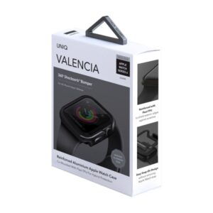 UNIQ Valencia Dėklas Apple Watch Series 4/5/6/SE/SE3 40mm. gunmetal pilkos spalvos - Image 5
