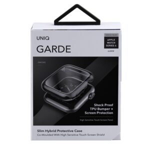 UNIQ Garde Dėklas Apple Watch Series 4/5/6/SE/SE2/SE3 44mm. smoked pilkos spalvos - Image 7