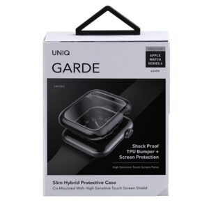 UNIQ Garde Dėklas Apple Watch Series 4/5/6/SE/SE2/SE3 40mm. smoked pilkos spalvos - Image 7