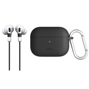 UNIQ Vencer dėklas AirPods Pro Silicone charcoal dark pilkos spalvos