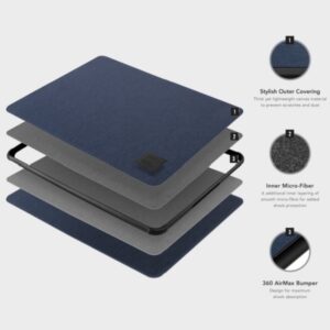 UNIQ Dfender laptop Sleeve 16" charcoal juodos spalvos - Image 5