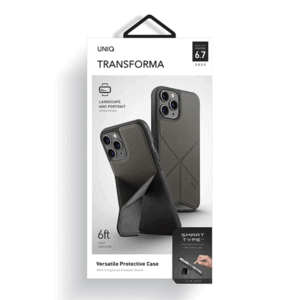 UNIQ Transforma Dėklas Apple iPhone 12 Pro Max 6,5" charcoal pilkos spalvos - Image 7