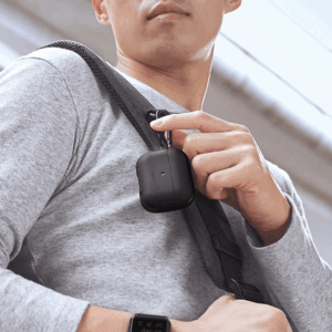 UNIQ Valencia dėklas AirPods Pro midnight black Antimicrobial - Image 3