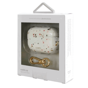 UNIQ Coehl Terrazzo Dėklas AirPods Pro natural baltos spalvos - Image 2
