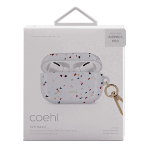 UNIQ Coehl Terrazzo Dėklas AirPods Pro natural baltos spalvos - Image 3