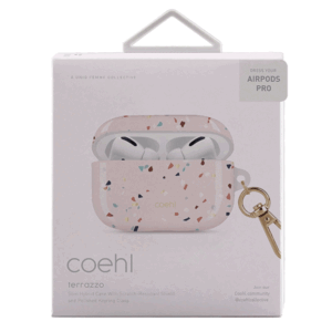 UNIQ Coehl Terrazzo Dėklas AirPods Pro blush rožinės spalvos - Image 3