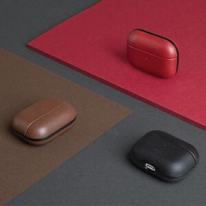 UNIQ Terra dėklas AirPods Pro Genuine Leather olive - Image 4