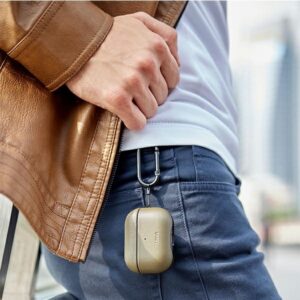 UNIQ Terra dėklas AirPods Pro Genuine Leather olive - Image 5