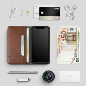 UNIQ Journa Bookdėklas Apple iPhone 12 12 Pro 6,1" dark pilkos spalvos - Image 6