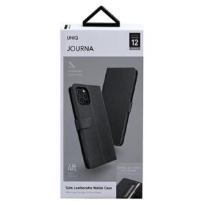 UNIQ Journa Bookdėklas Apple iPhone 12 Pro Max 6,7" dark pilkos spalvos - Image 9