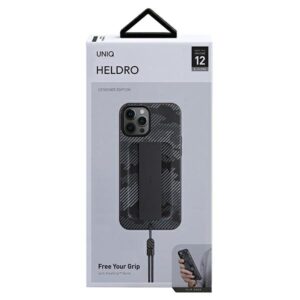 UNIQ Heldro Dėklas Apple iPhone 12/12 Pro 6,1" charcoal camo Antimicrobial - Image 8