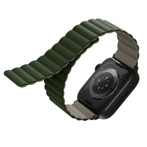 UNIQ Revix apyrankė Apple Watch Series1-8/SE1/2/3/Ultra1/2/3 42/44/45/49mm Reversible Magnetic žalios spalvos