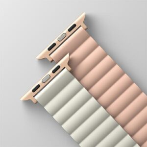 UNIQ Revix apyrankė Apple Watch Series1-8/SE/SE2/SE3/Ultra1/2/3 42/44/45/49mm Reversible Magnetic rožinės spalvos - Image 2