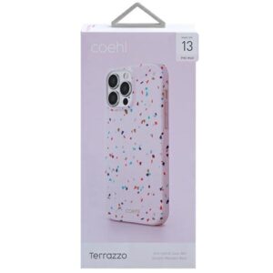 UNIQ Coehl Terrazzo Dėklas Apple iPhone 13 Pro Max 6,7" blush rožinės spalvos - Image 2