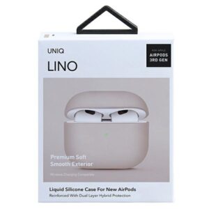 UNIQ Lino Dėklas AirPods 3 gen. Silicone blush rožinės spalvos - Image 7
