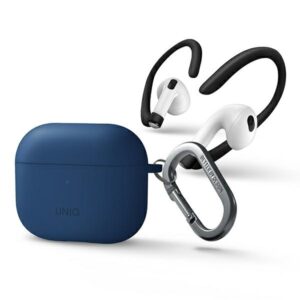 UNIQ Nexo Dėklas AirPods 3 gen + Ear Hooks Silicone blue