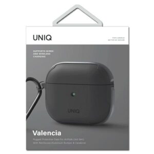 UNIQ Valencia dėklas AirPods 3 pilkos spalvos Antimicrobial - Image 4