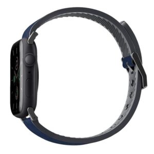 UNIQ Straden apyrankė Apple Watch Series1-8/SE/SE2/SE3/Ultra1/2/3 42/44/45/49 Leather Hybrid apyrankė blue - Image 2