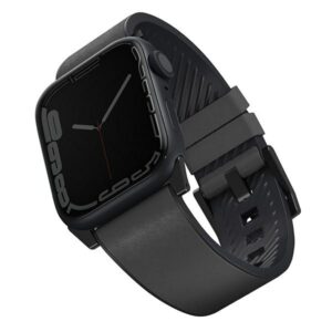 UNIQ Straden apyrankė Apple Watch Series 1-8/SE/SE2/SE3Ultra1/2/3 42/44/45/49 Leather Hybrid apyrankė gray