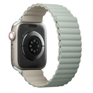 UNIQ Revix apyrankė Apple Watch Series 1-8/SE/SE2/SE3 38/40/41mm Reversible Magnetic žalios spalvos-beige - Image 3