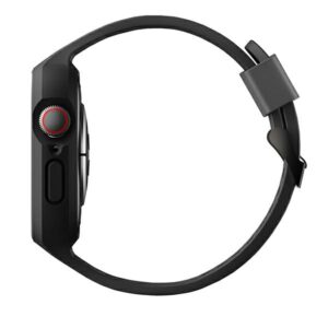 UNIQ Monos apyrankė 2in1 Apple Watch apyrankė + Dėklas Series 4/5/6/7/8/SE/SE2/SE3 44/45mm midnight juodos spalvos - Image 3