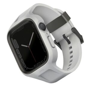 UNIQ Monos apyrankė 2in1 Apple Watch apyrankė + Dėklas Series 4/5/6/7/8/SE/SE2/SE3 44/45mm chalk grey