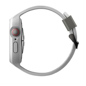 UNIQ Monos apyrankė 2in1 Apple Watch apyrankė + Dėklas Series 4/5/6/7/8/SE/SE2/SE3 44/45mm chalk grey - Image 3