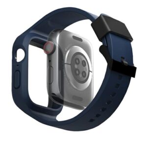UNIQ Monos apyrankė 2in1 Apple Watch apyrankė + Dėklas Series 4/5/6/7/8/SE/SE2/SE3 44/45mm marine blue - Image 2