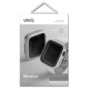 UNIQ Moduo Dėklas Apple Watch Series 4/5/6/7/8/9/SE/SE2/SE3 40/41 mm chalk-stone pilkos spalvos - Image 5