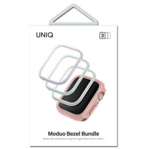 UNIQ frames for Moduo 3in1 Apple Watch Series 4/5/6/7/8/SE/SE2/SE3 40/41mm Sage-Lilac-White - Image 2