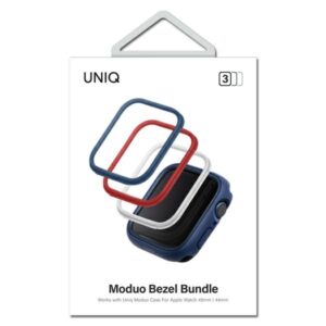 UNIQ frames for Moduo 3in1 Apple Watch Series 4/5/6/7/8/SE/SE2/SE3 44/45mm Blue-Red-White - Image 2