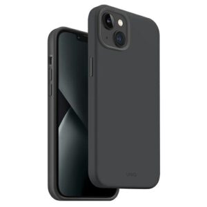 UNIQ Lino Hue Dėklas Apple iPhone 14 Plus/ 15 Plus 6,7" Magclick Charging charcoal pilkos spalvos - Image 1