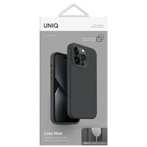UNIQ Lino Hue Dėklas Apple iPhone 14 Plus/ 15 Plus 6,7" Magclick Charging charcoal pilkos spalvos - Image 7