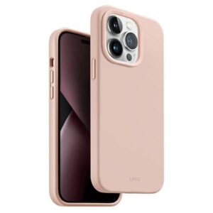 UNIQ Lino Hue Dėklas Apple iPhone 14 Pro Max 6,7" Magclick Charging blush rožinės spalvos - Image 1