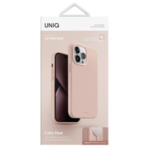 UNIQ Lino Hue Dėklas Apple iPhone 14 Pro Max 6,7" Magclick Charging blush rožinės spalvos - Image 7