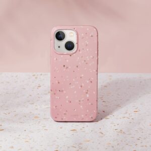 UNIQ Coehl Terrazzo Dėklas Apple iPhone 14 / 15/ 13 6,1" coral rožinės spalvos - Image 2