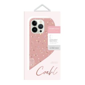UNIQ Coehl Terrazzo Dėklas Apple iPhone 14 Pro Max 6,7" coral rožinės spalvos - Image 5