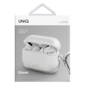 UNIQ Glase Dėklas AirPods Pro 2 gen glossy clear - Image 4