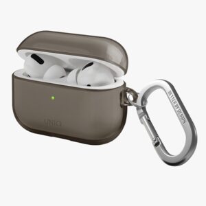 UNIQ Glase Dėklas AirPods Pro 2 gen glossy smoke - Image 2